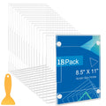 18 Pack Acrylic Sign Holder 8.5 x 11 Wall Mount, Vertical & Horizontal Use, Wall Sign Holder Memo Document Menu Holder for Office Store Restaurants Wedding Party Decoration, No Drilling