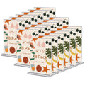 18 Pack 4x6 Acrylic Sign Holders, Clear Plastic Picture Frames 4x6 ¨C Double-Sided Vertical Table Number Holders Acrylic Display Stands for Restaurants Weddings Offices ¨C T-Shape Photo Holder for Table